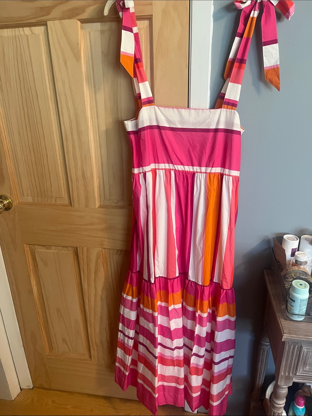 Colorful Striped Maxi Dress - Picture 2 of 6